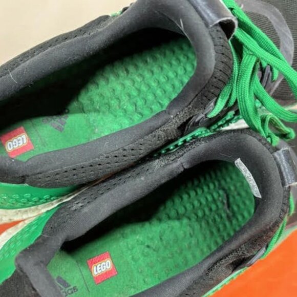 Adidas Men's Ultraboost LEGO X DNA Green/Black Sneakers SIZE 12 US - Picture 5 of 7
